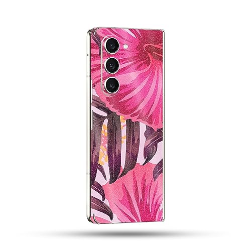 Image of MightySkins Glossy Glitter Skin Compatible with Samsung Galaxy Z Fold 5 Full Wrap - Tropical Pink | Protective, Durable High-Gloss Glitter Finish | Easy to Apply & Change Styles | Made in The USA