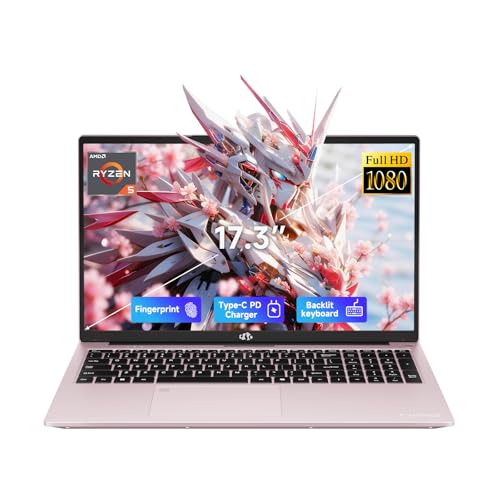 Image of NIMO 17.3 inch Light-Gaming-Laptop, 6 Cores AMD Ryzen 5 6600H 16GB RAM 1TB SSD (Up to 4.5GHz) Radeon 660M 100W Type-C FHD Backlit Keyboard for Content Creators & Business Student
