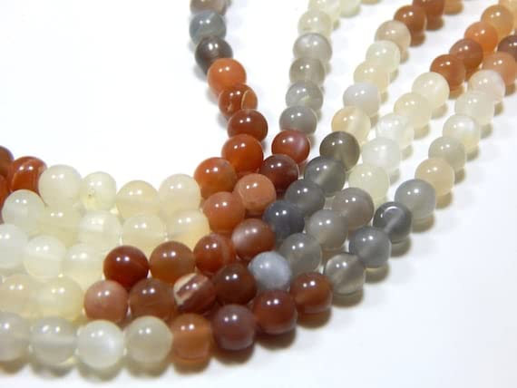 Pierre de lune perles rondes LKBEADS pour fabriquer vos bijoux bohèmes d'été
