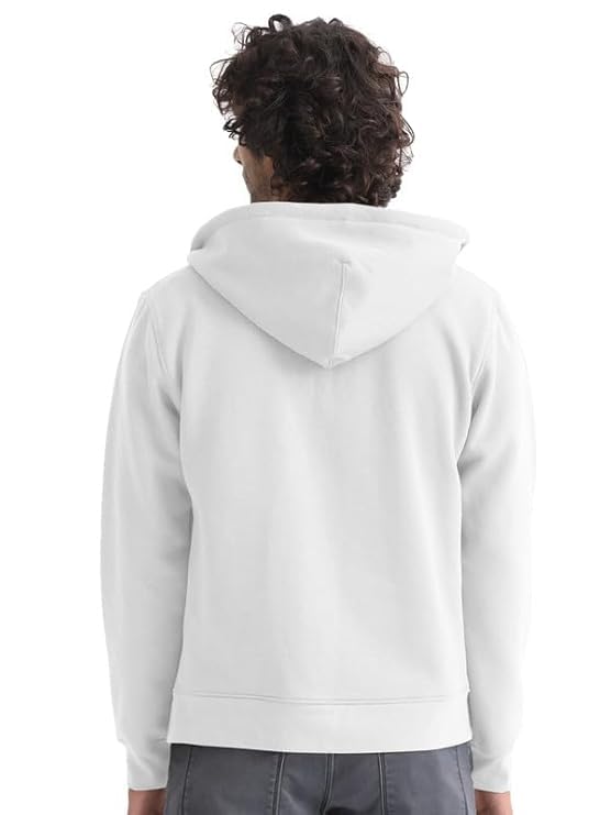Image of DROBE Plain Chain Hooded Zipper Hoodie for Unisex