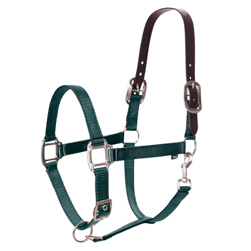 Equinavia Loki Adjustable Breakaway Horse Halter - Hunter Green - Cob