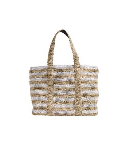 Bolso Tote Mediano de Paja para Mujer miniatura 2