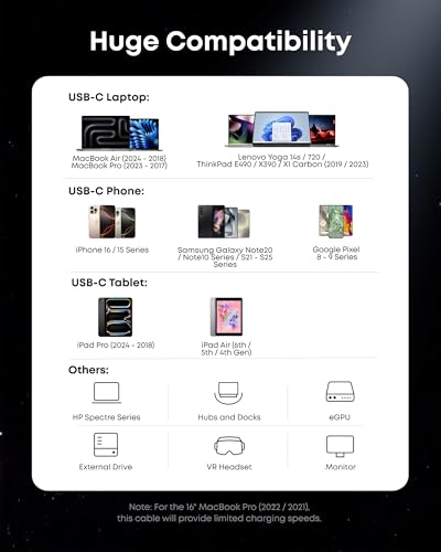 Câble Thunderbolt 5 Anker Prime 0 5 80 Gbit/ . - vue 8