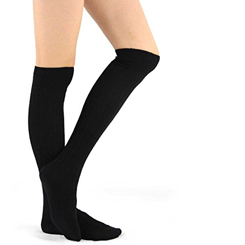 Image of Fashionable Cotton Slouchy Boot Socks for Women and Girls: Long Thigh Highs, Over-the-Knee Highs, and Knee Highs