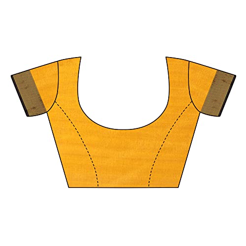 Image of VJ Fashion Women Cotton Silk Saree With Blouse Piece freesize