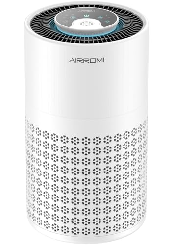 AIRROMI Air Purifier for Bedroom with HEPA 3-in-1 Filter, Pet