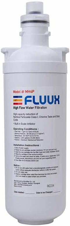 Fluux MH4P Water Filter for Espresso Machines and Vending
