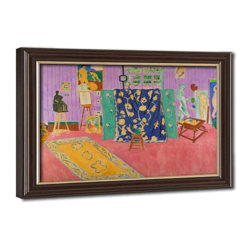 Toile Henri Matisse The Pink Studio cadre suspendu finition premium