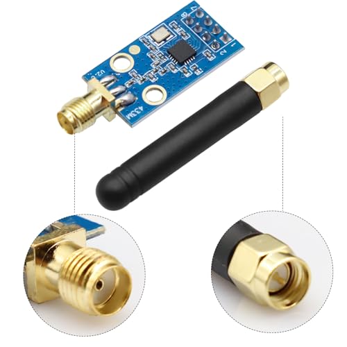 CC1101 Funkmodul Modul,CC1101 Funkmodul Modul für Flipper Zero,CC1101 Wireless Modul mit SMA Antennenanschluss 1.9-3.6V DC Kompatibel mit Arduino(2 Stück)