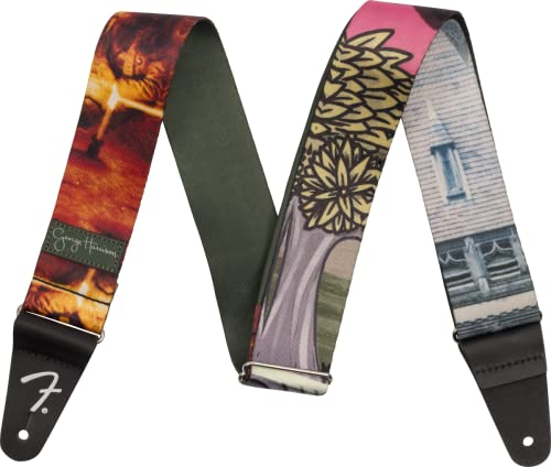 Sangle Fender J Mascis en jacquard durable avec embouts en cuir véritable