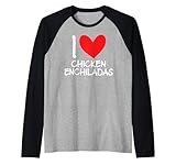 Ich liebe Hühnchen-Enchiladas mit Herz, lateinamerikanisches Essen, hispanisches Essen Raglan