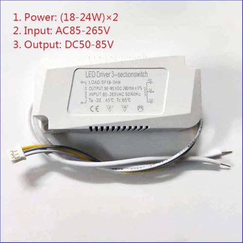 Transformador LED tricolor con voltaje 85-265V para regular la luz de candelabros 6