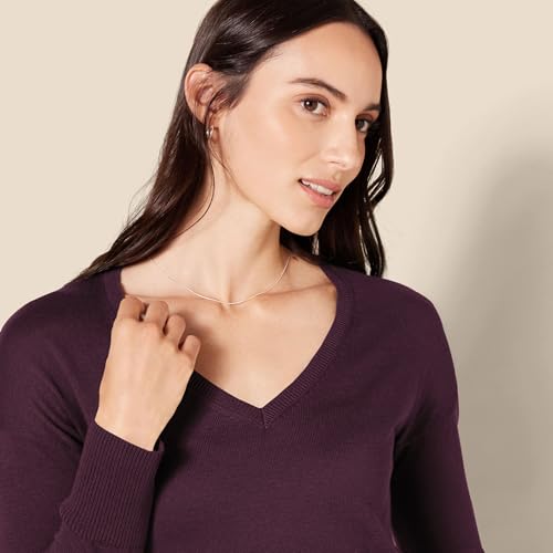 Image of Amazon Essentials Women's Lightweight V-Neck Tunic Sweater, Long Sleeve, Ribbed (Available in Plus Size)