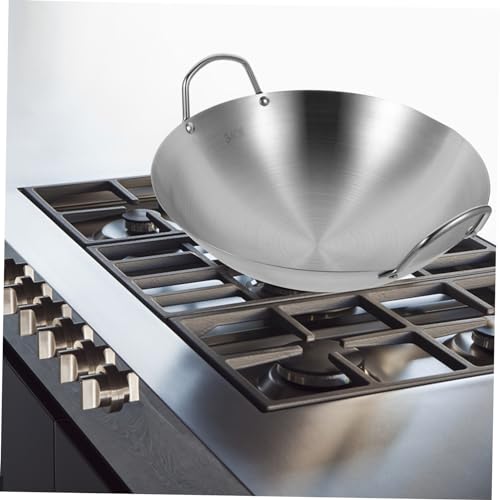 Wok de acero inoxidable BESTOYARD para cocina miniatura 6