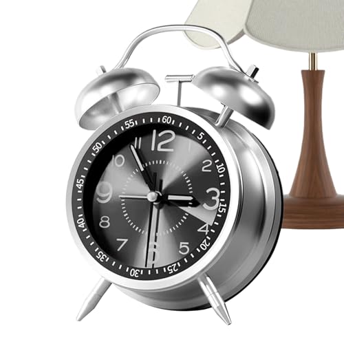 Reloj despertador analógico recargable que soluciona el sueño profundo 2
