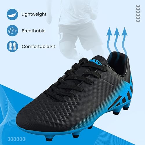 Vizari Youth Firm Ground Soccer Cleats for Kids - Boys, Girls | FG Football Shoes | Maximum Traction & Long Lasting | Designed for Extra Support & Comfort2
