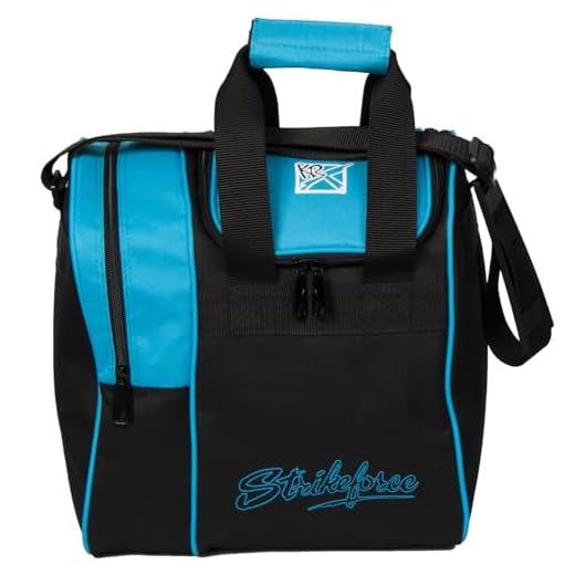 KR Strikeforce Rook Single Bowling Ball Tote Bag, Aqua