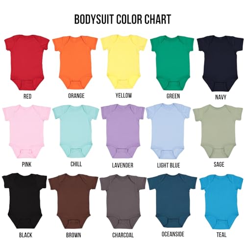 Farm Pig Animal Silhouette Bodysuit, Short Sleeve Jersey for Newborn Baby Girl & Boy, Piggy “Oink” Graphic Shirt4