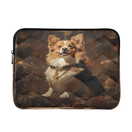 Funda para portátil de 13 a 14 pulgadas impermeable con diseño de corgi