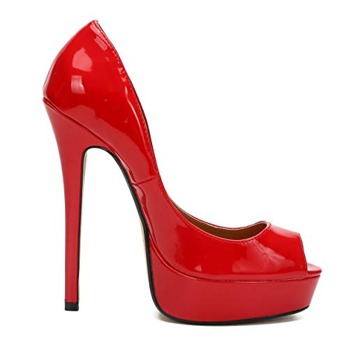 Image of MAIERNISI JESSI Unisex Men's Women's Platform Pumps, Stiletto High Heels, Party Dress Shoes
