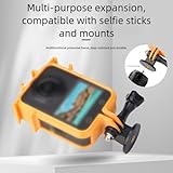 MonoSora Drop-Resistant Cold Shoe Frame OSMO360 Camera, Scratch-Resistant PC for Protection with Quick-Release, 10.8 x 7.3 x 2.9 cm, Black black - Image 2