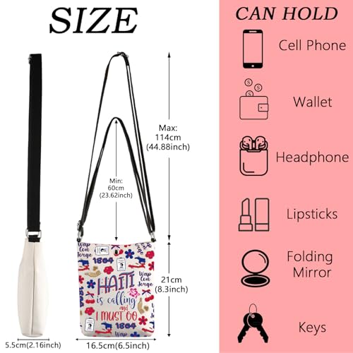 WSNANG Haitian Gifts Haiti is calling and I must go Crossbody Bag Haiti Pride Gifts Haitian Shoulder Bag Haiti Souvenir Gifts3