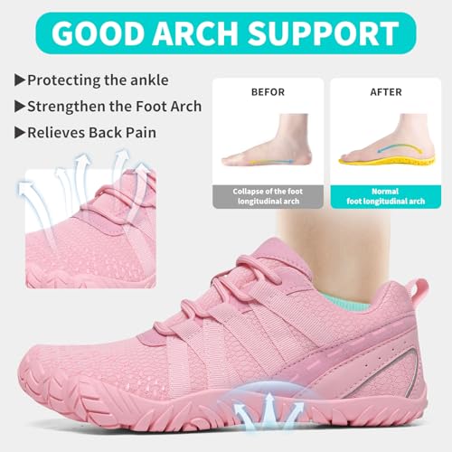 Barefoot Shoes Women Men Minimalist Zero Drop Wide Toe Box Water Shoes Hiking Barefoot Footwear Unisex Sneakers for Workout Cross-Trainer Walking Running Camping Grounding Beach Weightlifting Sport4