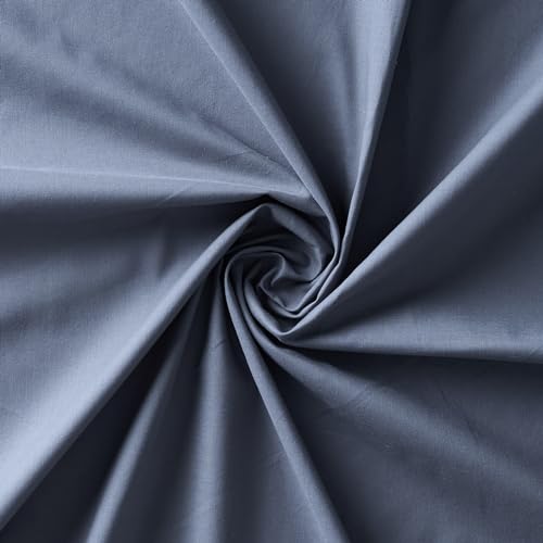 Image of 100% Pure Cotton 3 Layer Dohar, Single Bed Blanket Comforter, (60''X90'' / 152X230 CM), Uni Plain, Skin Friendly Dohar, Color - Denim Grey