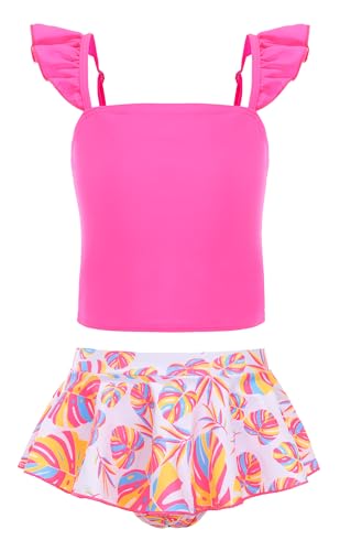 Image of Akokvlar Two Pieces Swimsuit Mermaid Bikinis Tankini Bathing Suit for Little Girls