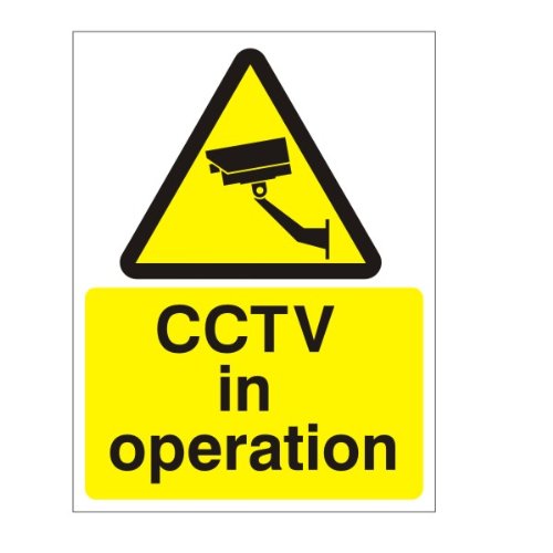CCTV In Operation Sign 200mm x 300mm Rigid Plastic (WAG.07F-RP)