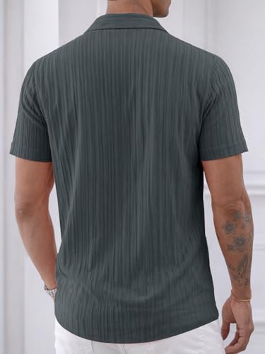 Image of Noble Monk Men's Polyester Regular Fit Solid Casual Shirt |Half Sleeve | |Stylish Shirt