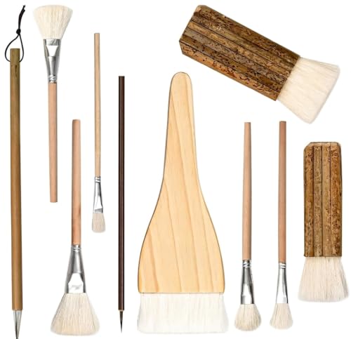 Glaze Brushes Pottery Tools Pottery Brushes Painting Ceramic Brush Set