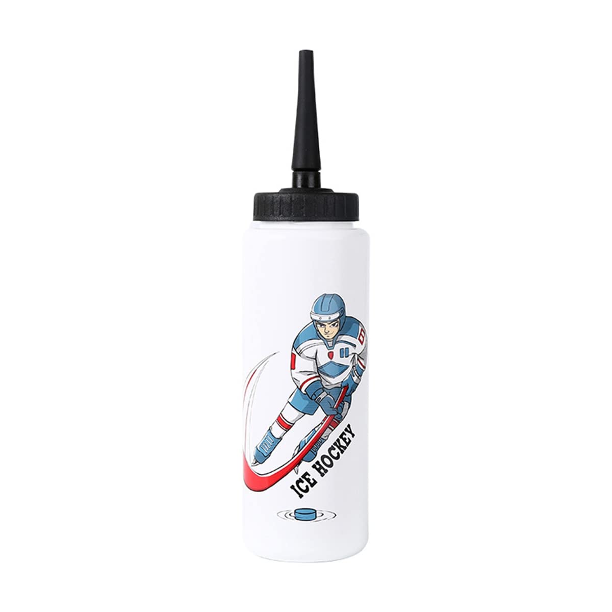 Grnlucja 1000ML Ice Hockey Water Bottle Portable High Capacity Water Bottle Football Bottle A