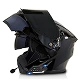 Motorradhelm Klapphelm Integralhelm ECEDOT-Zertifizierung Flip Vollvisierhelm...