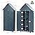 Outdoor Storage Shed with Floor & Adjustable Shelves, Wooden Garden Tool Cabinet Weatherproof, 71" Vertical Patio Organizer