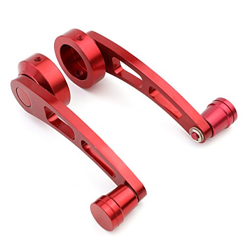 Universal Car Manual Window Crank Lever Handles Fits 3/8 Inches Round 3/8 Inches Square 7/17 Inches-16 Spline (Red) #TOP3
