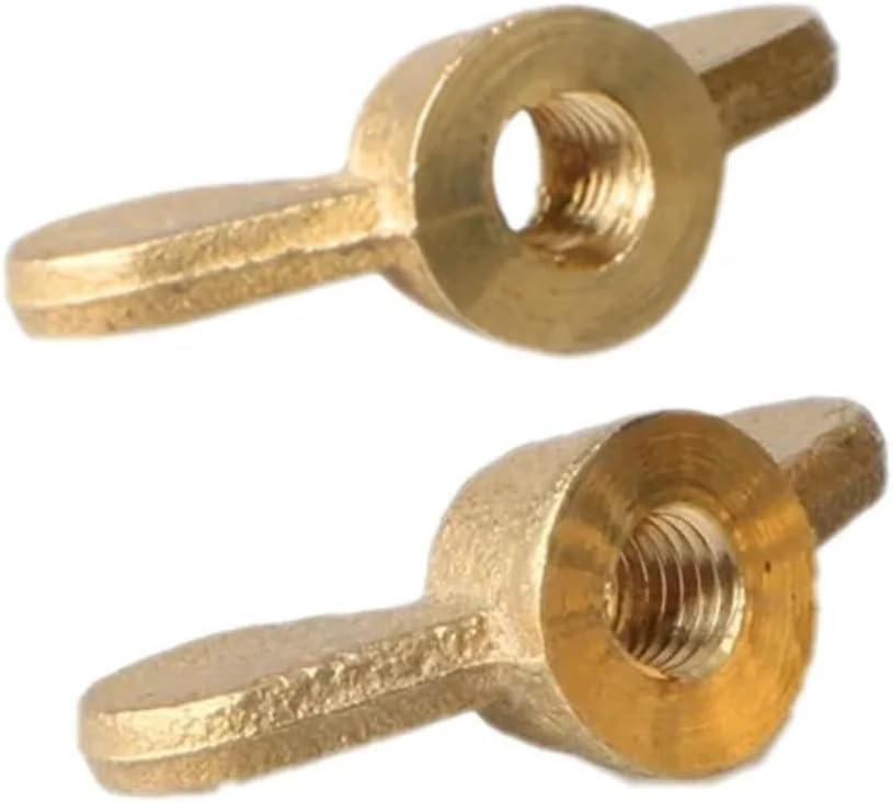 Wing nut, Hand Twist nut, Wing Nuts Nut Hand Tighten Brass(M10 3pcs)