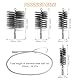 5 Stück Ofenrohrbürste Set, Rohrreinigungsbürste, Schornsteinfeger Bürste, Kaminbesen, Schornsteinbesen, Heizkesselbürste, Kaminbürste, Enthält Bürsten in Den Größen 30mm, 50mm, 80mm und 150mm