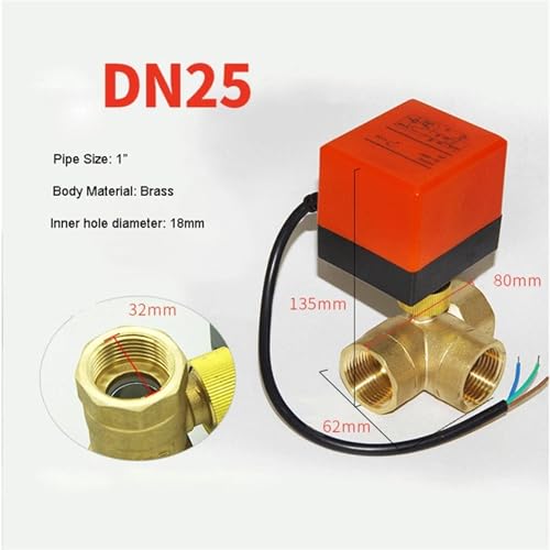Vanne motorisée 3 voies pour automatiser circuit eau 1-1/2"