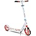 Trottinette Scooter de Ville, Gros pneus de 20 cm, système d'absorption des Chocs de sécurité, Scooter en Alliage d'aluminium(Color:Blanche)