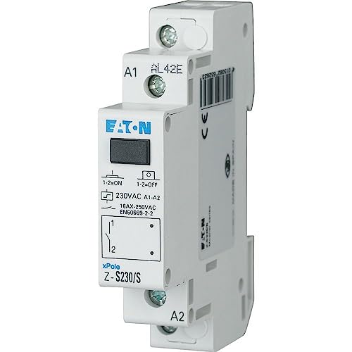EATON 265262 Z-S230/S - TELERUPTEUR - Blanc - 1 CONTACT A FERMETURE -16 A - 50 Hz - Raccordement à vis