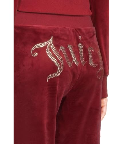 Juicy Couture Women's Solid Rib Waist Velour Pants with Drawcord4