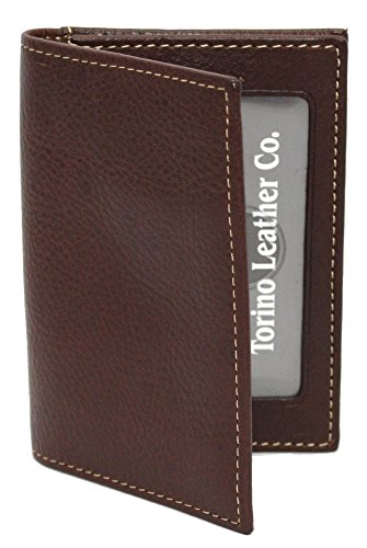Torino Leather Co. Mens Gusseted Card Case Mahogany One Size One Size