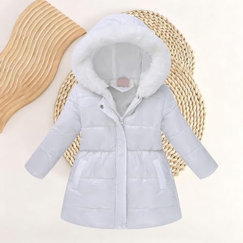 Image of Teen Kids Leather Puffer Jackets Winter Waterproof Fleece Lined Down Coats Boys Girls Padded Warm Quilted Outwear