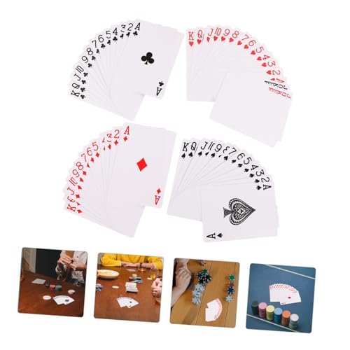 BESTonZON 5 Sets Heat Spielkarten Weiße Spielkarten Leere Karten Leere Poker Karteikarten Diamant Pokerkarten Weiße Pokerkarten DIY e Karten – Bild 3