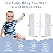 GKEVER Pack and Play Mattress, 38 x 26 High Resilience Memory Foam Baby Mattress for Pack N Play, Breathable Dual Sided Pack N Play Mattresses Pad for Baby and Toddlers, Removable & Washable Cover