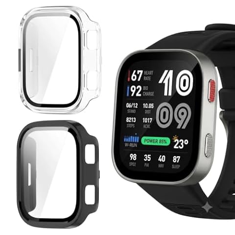 NEWZEROL 2 sztuki etui ochronne kompatybilne z Amazfit Bip Max