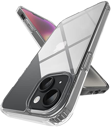 Image of Vaku Luxos Glassy Series for iPhone 14 Plus Cover Case, Crystal Transparent, Non-Yellowing, Shockproof, Scratch Resistant, Slim, Thin, Military-Grade Protection Back Cover