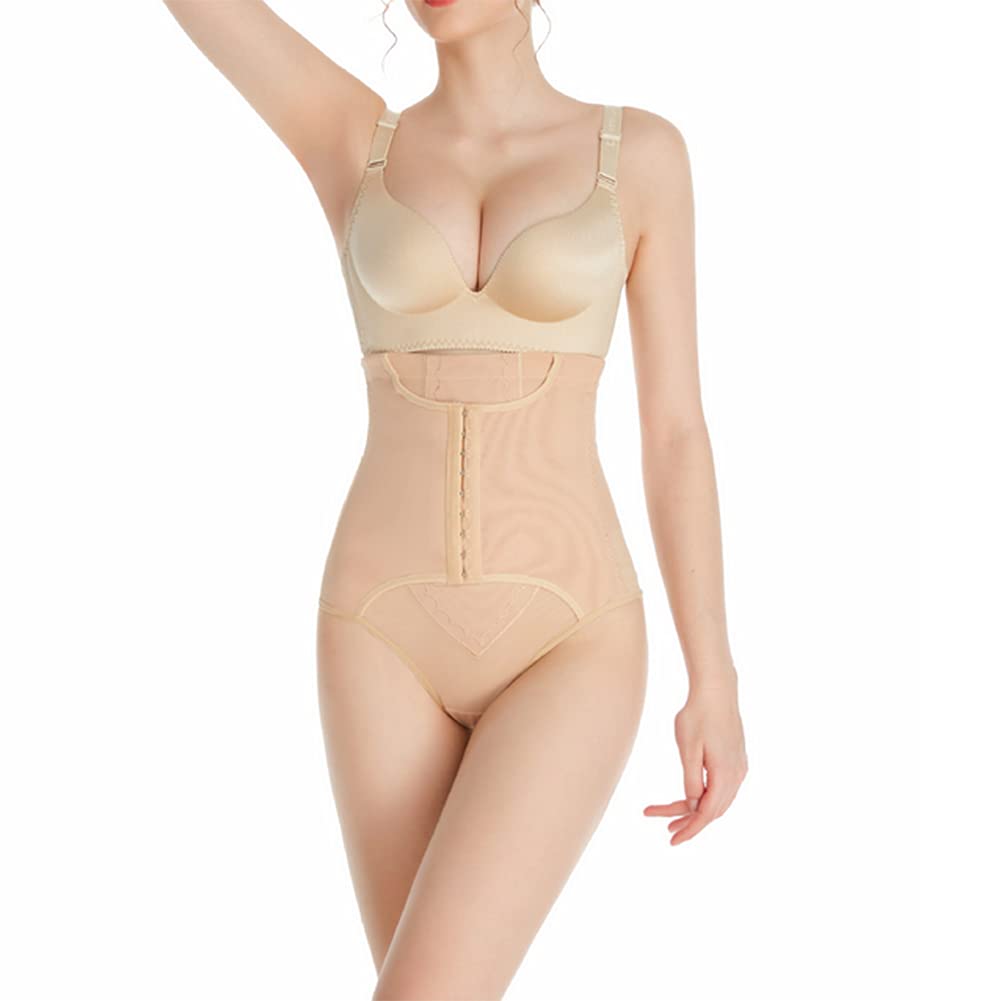 Body Butt Lifter Triangle Abdomen Thong Tummy Control High Waist Cincher Trainer(Nude-3X-Large