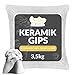 Produktbild Creative Deco Gießpulver weiß | 3,5 kg | Keramik Gießmasse | Gips zum Gießen | Reliefgießpulver Modelliergips | Zum Modellieren | Geruchlos